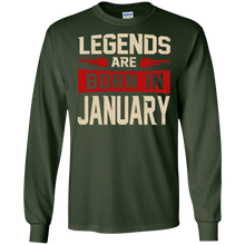 Legends Are Born In January T-Shirt - Birthday Perfect Gift