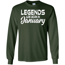 Legends Are Born In January Birthday Shirt