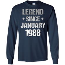 Legend Since January 1988 T-Shirt - 30th Birthday Gifts