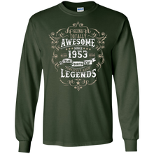 Awesome since 1953 65th Birthday T Shirt 65 Years Old