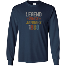 Legend Since January 1980 Shirt - 38th Birthday Gifts