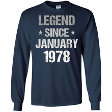 Legend Since January 1978 T-Shirt - 40th Birthday Gifts