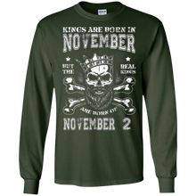 Real Kings Are Born On November 2 Tee Shirt