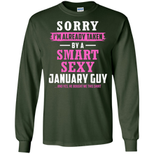 Taken By A Smart And Sexy January Guy Tee Birthday Shirt