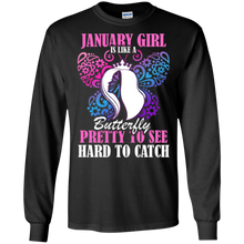 January Girl T-Shirt January Girl Is Like A Butterfly