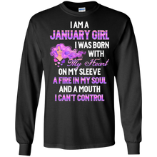 January Girl I Was Born With My Heart TShirt