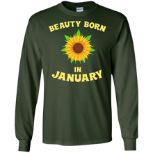 Beauty Born In January - Funny Sunflower T-Shirt