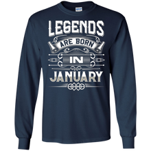 Legends are born in January T-shirt